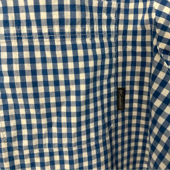 Columbia Men’s Short Sleeve Regular Fit Checkered Button Up Shirt Sz XXL GUC - Picture 4 of 8
